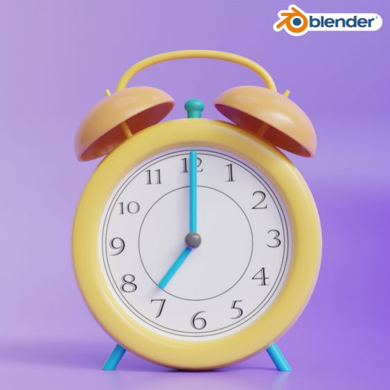 Let's Model a 3D Cartoon Clock in Blender