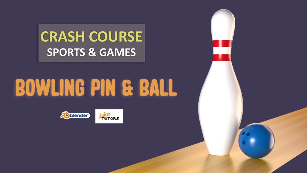 Let's Model a 3D Bowling Pin & Ball in Blender
